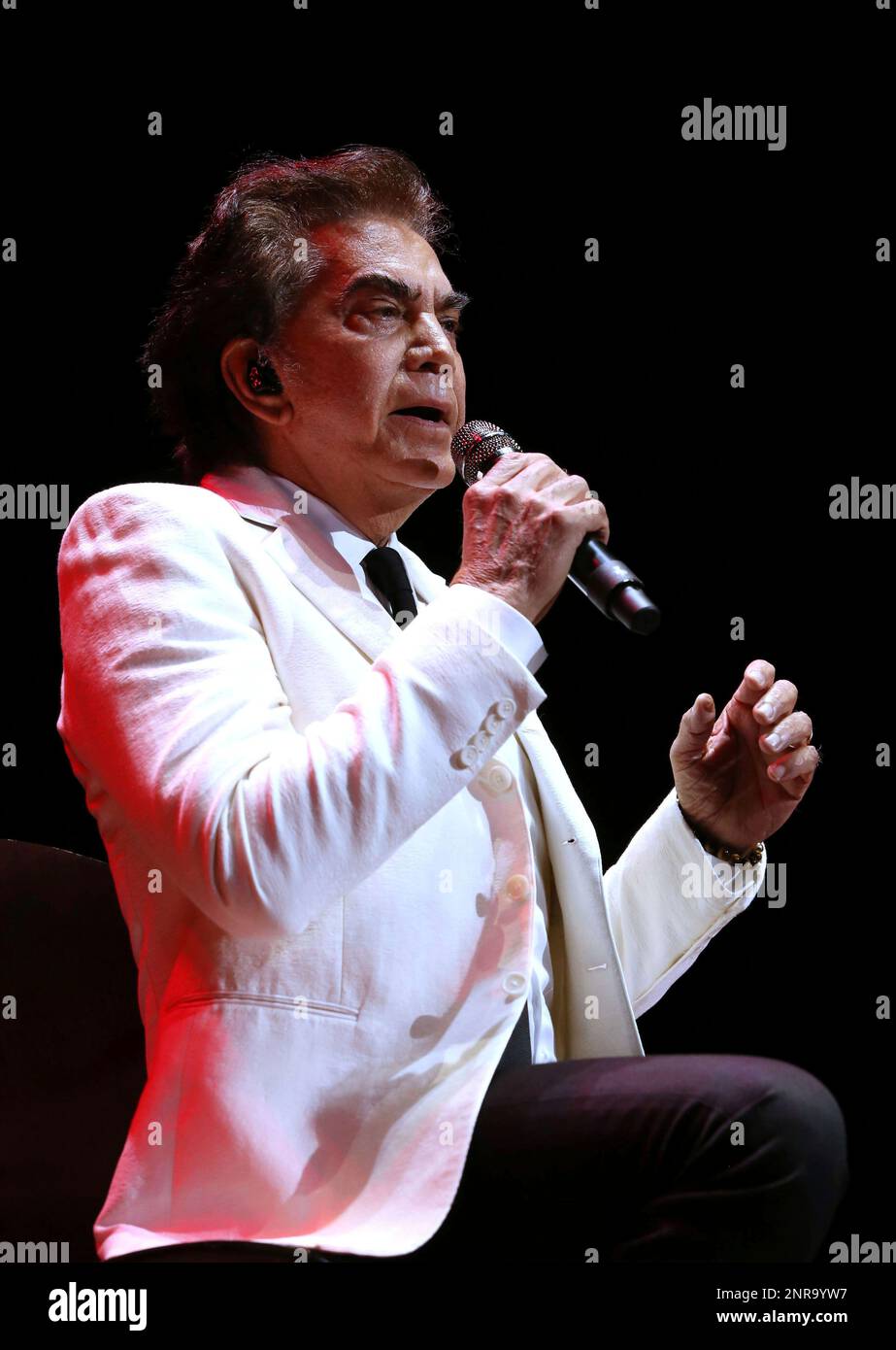 Photo by: zz/CT/EPX/STAR MAX/IPx 2020 2/7/20 Jose Luis Rodriguez aka El Puma  performing in concert on February 7, 2020 during his Agradecido Tour at  Mexico City Arena in Mexico City, Mexico Stock