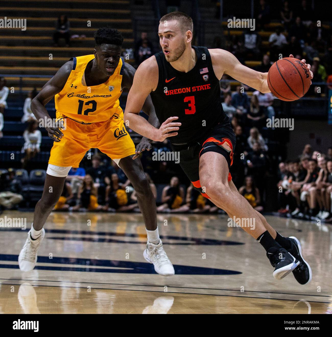 Feb 01, 2020 Berkeley, CA U.S.A. Oregon State Beavers forward Tres Tinkle  (3) drives to the hoop during the NCAA Men's Basketball game between Oregon  State Beavers and the California Golden Bears