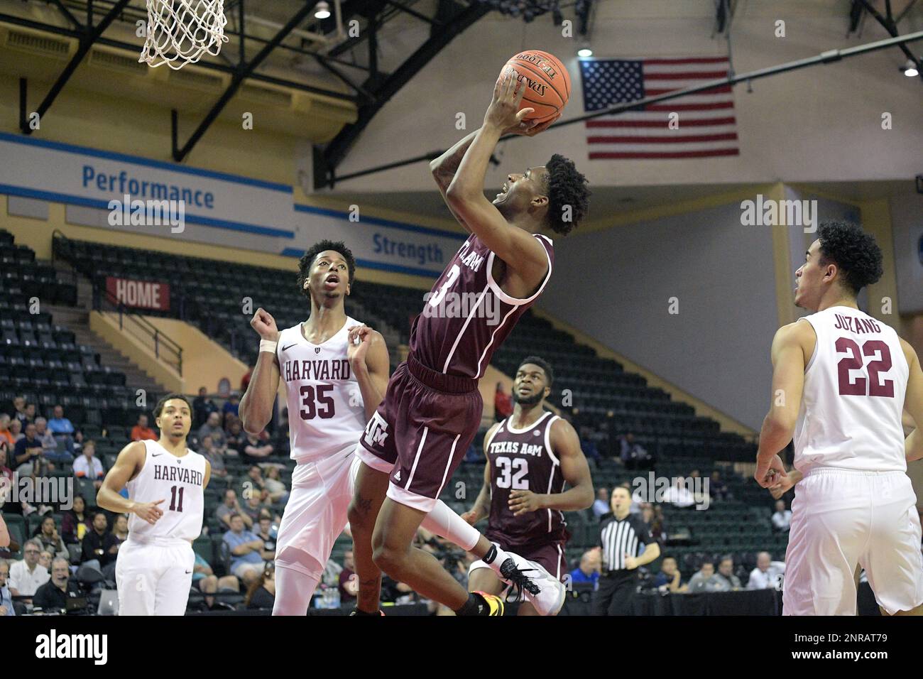 Texas A&M guard Quenton Jackson (3) goes up for a shot in front of