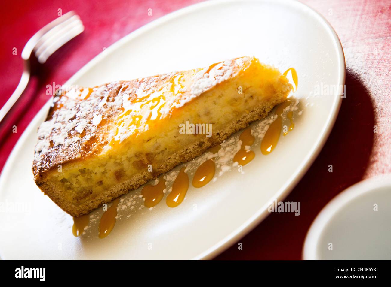 Premium almond tart in a French patisserie Stock Photo - Alamy