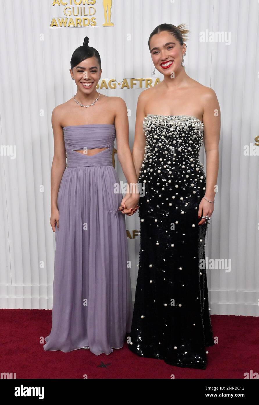 Los Angeles, United States. 26th Feb, 2023. (L-R) Antonia Gentry and Haley Lu Richardson attend the 29th annual SAG Awards at the Fairmont Century Plaza in Los Angeles, California on Sunday, February 26, 2023. Photo by Jim Ruymen/UPI Credit: UPI/Alamy Live News Stock Photo