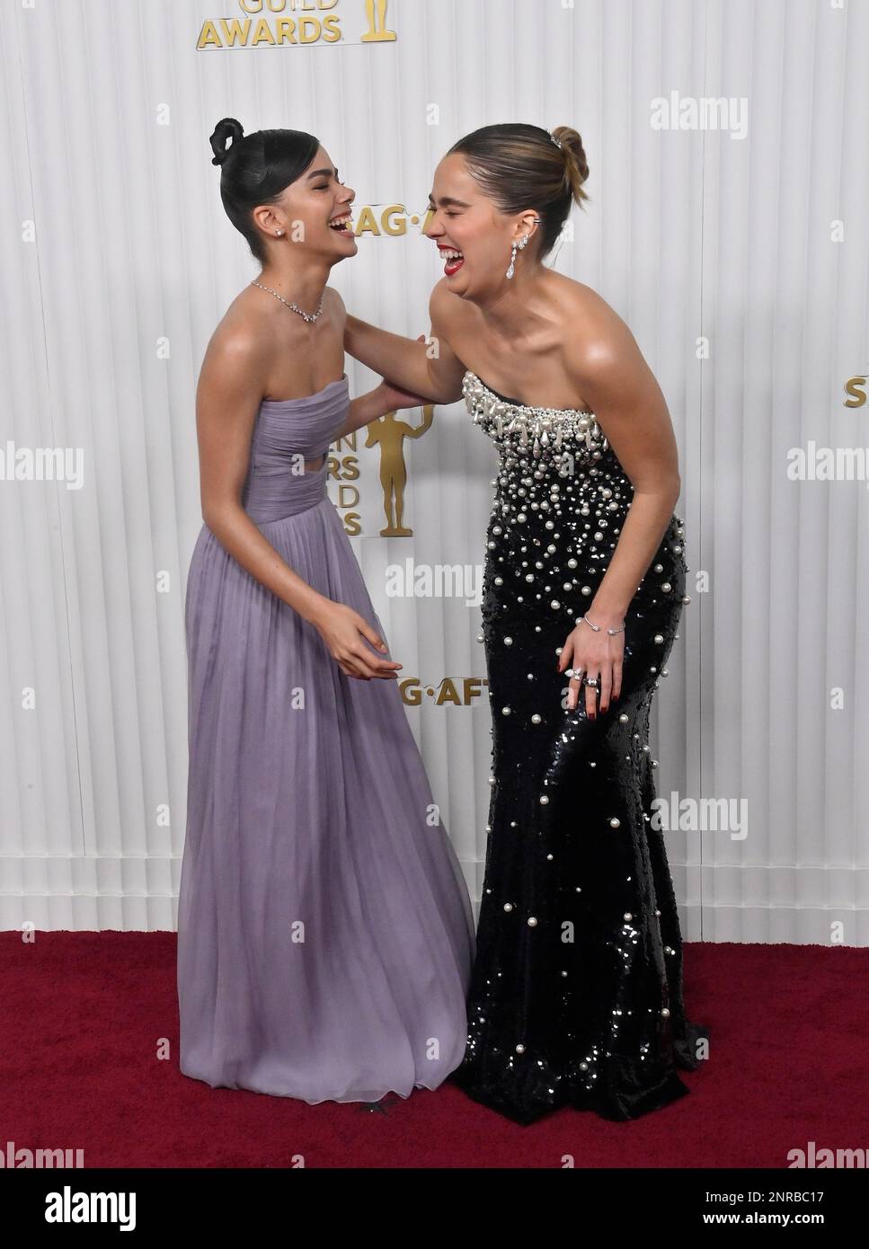 Los Angeles, United States. 26th Feb, 2023. (L-R) Antonia Gentry and Haley Lu Richardson attend the 29th annual SAG Awards at the Fairmont Century Plaza in Los Angeles, California on Sunday, February 26, 2023. Photo by Jim Ruymen/UPI Credit: UPI/Alamy Live News Stock Photo
