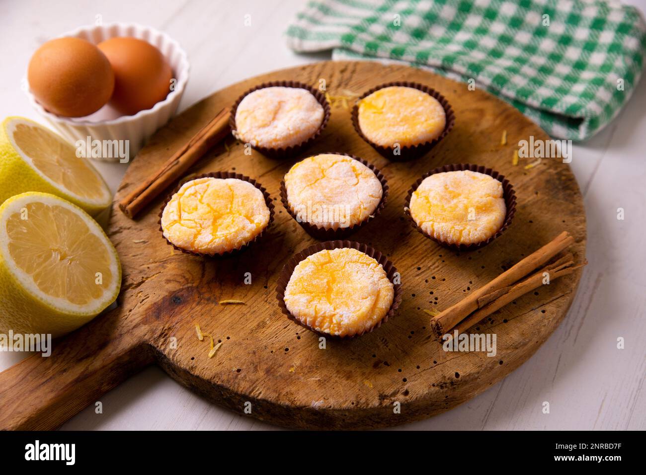 Santa Teresa yolks are a traditional Spanish dessert and are made up of sugar and egg yolk. Stock Photo