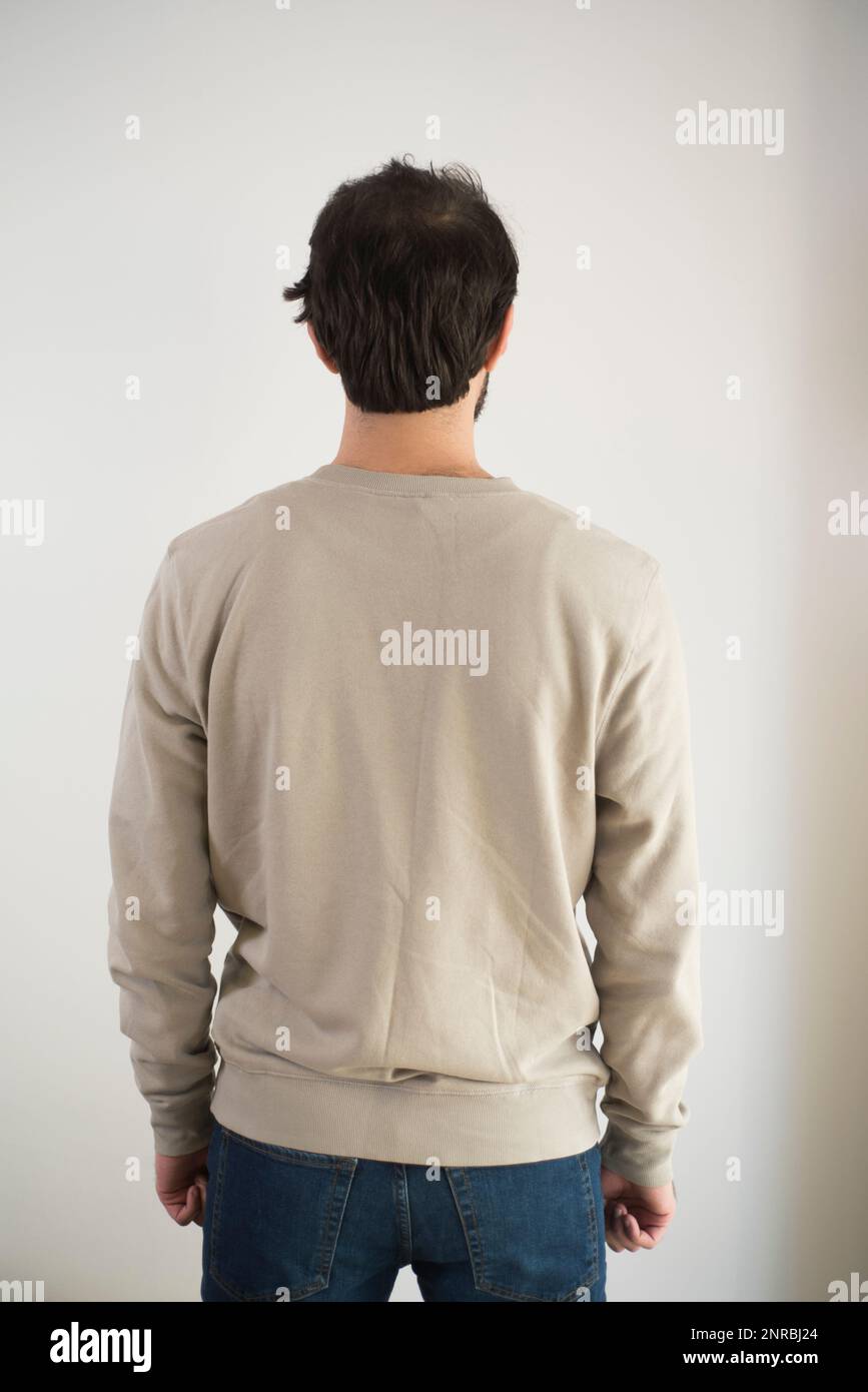 Man indoors rear view hi-res stock photography and images - Alamy