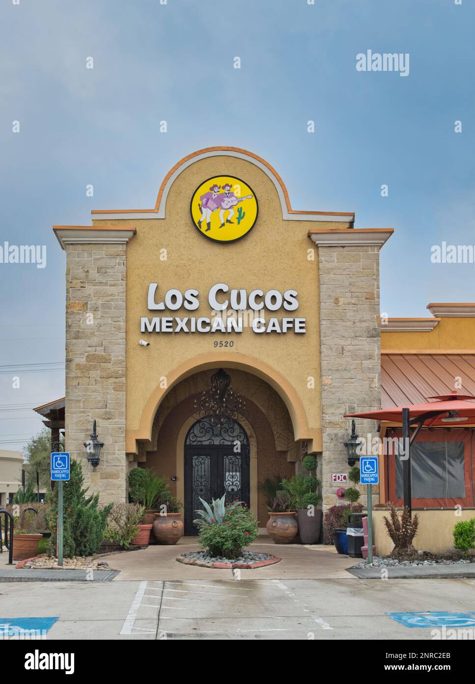 Houston, Texas USA 02262023 Los Cucos Mexican Cafe storefront