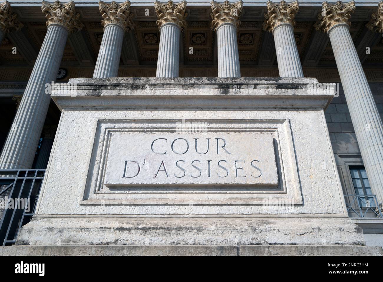 View of court of assizes in Lyon city, France Stock Photo