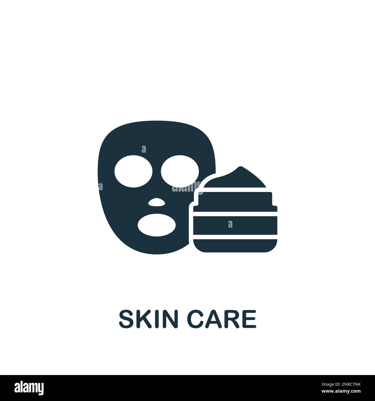 Skin care icon. Monochrome simple sign from pharmacy collection. Skin