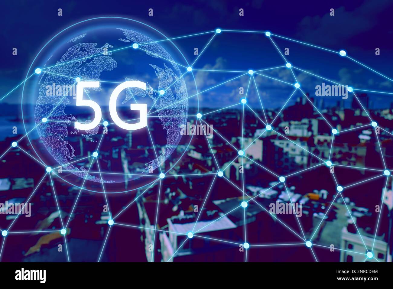Curated visual reference: G Network Wireless Printer Pronoun Settings Reference: 5G Network Wireless System Beautiful Cityscape And Network Connection