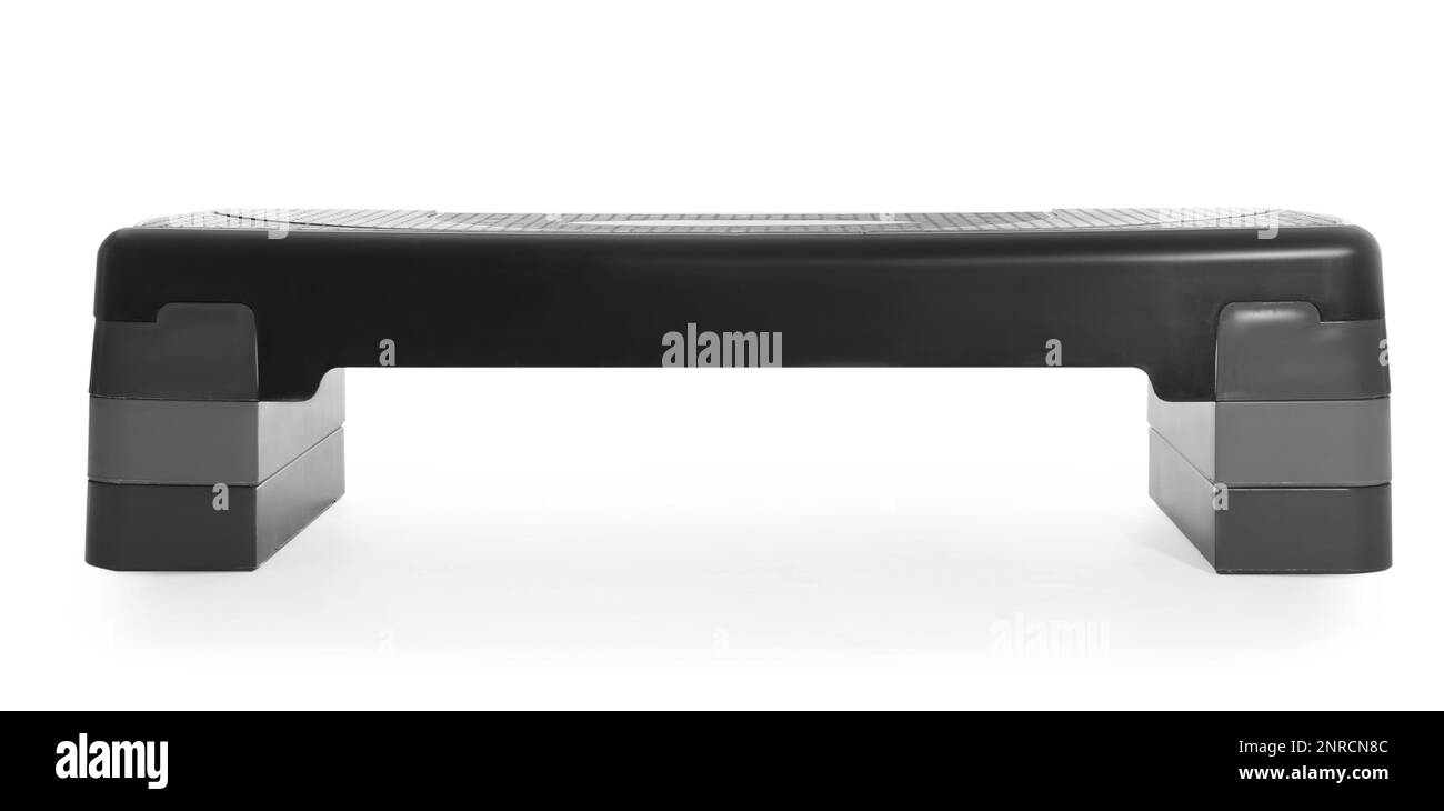 Step platform isolated on white. Sport equipment Stock Photo Alamy