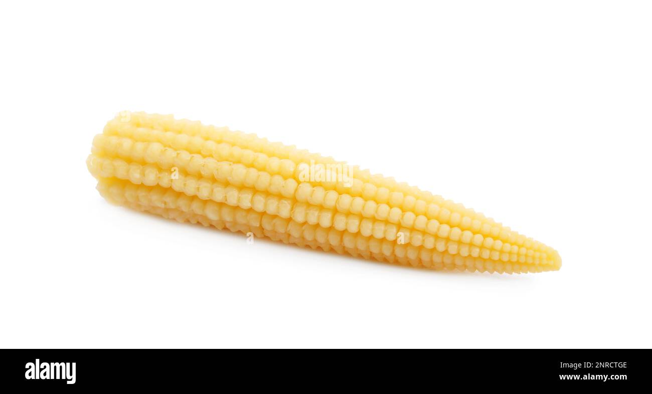 Fresh baby corn cob on white background Stock Photo Alamy