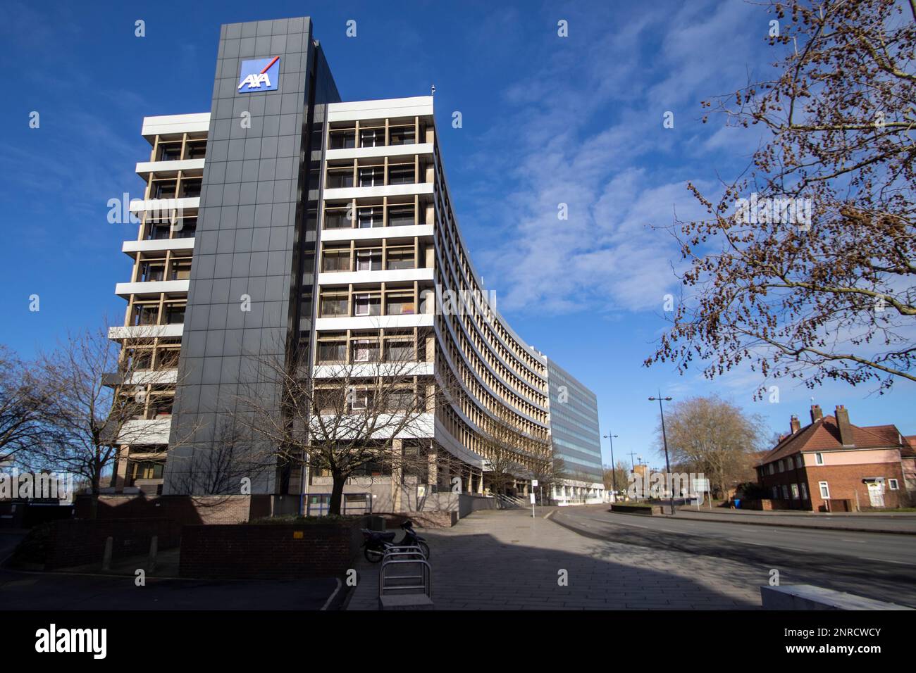 The AXA Insurance offices in the centre of Ipswich, Suffolk, UK Stock Photo