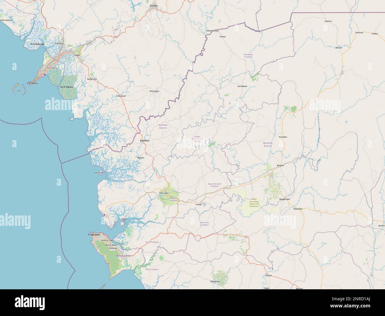Sierra leone map zoom border hi-res stock photography and images - Alamy