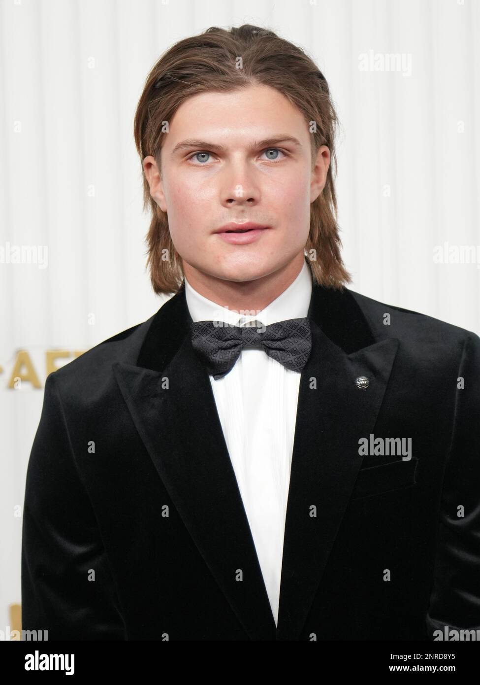 Sam Rechner arrives at the 29th Annual Screen Actors Guild Awards held at the Fairmont Century Plaza in Los Angeles, CA on Sunday, ?February 26, 2023. (Photo By Sthanlee B. Mirador/Sipa USA) Stock Photo