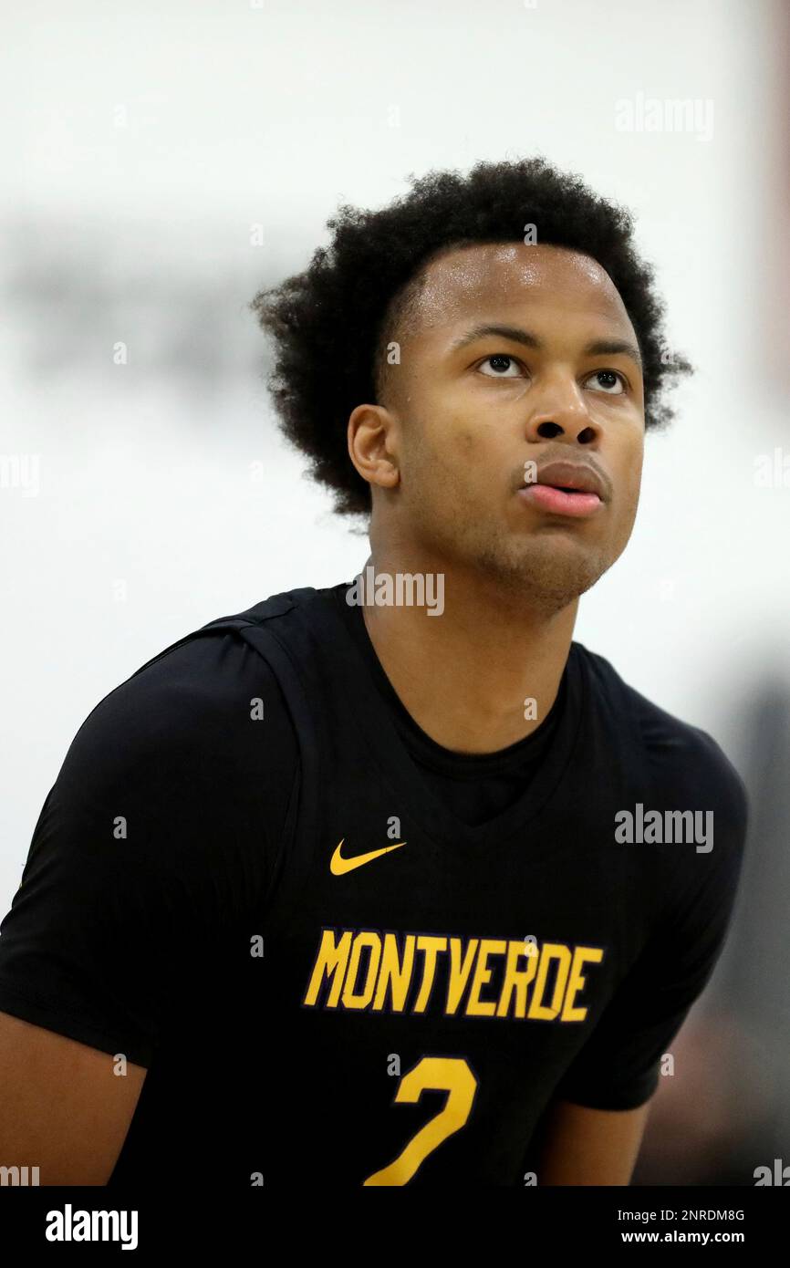 Montverde Academy's Moses Moody 2 shoots a free throw against Gill St. Bernard during a high