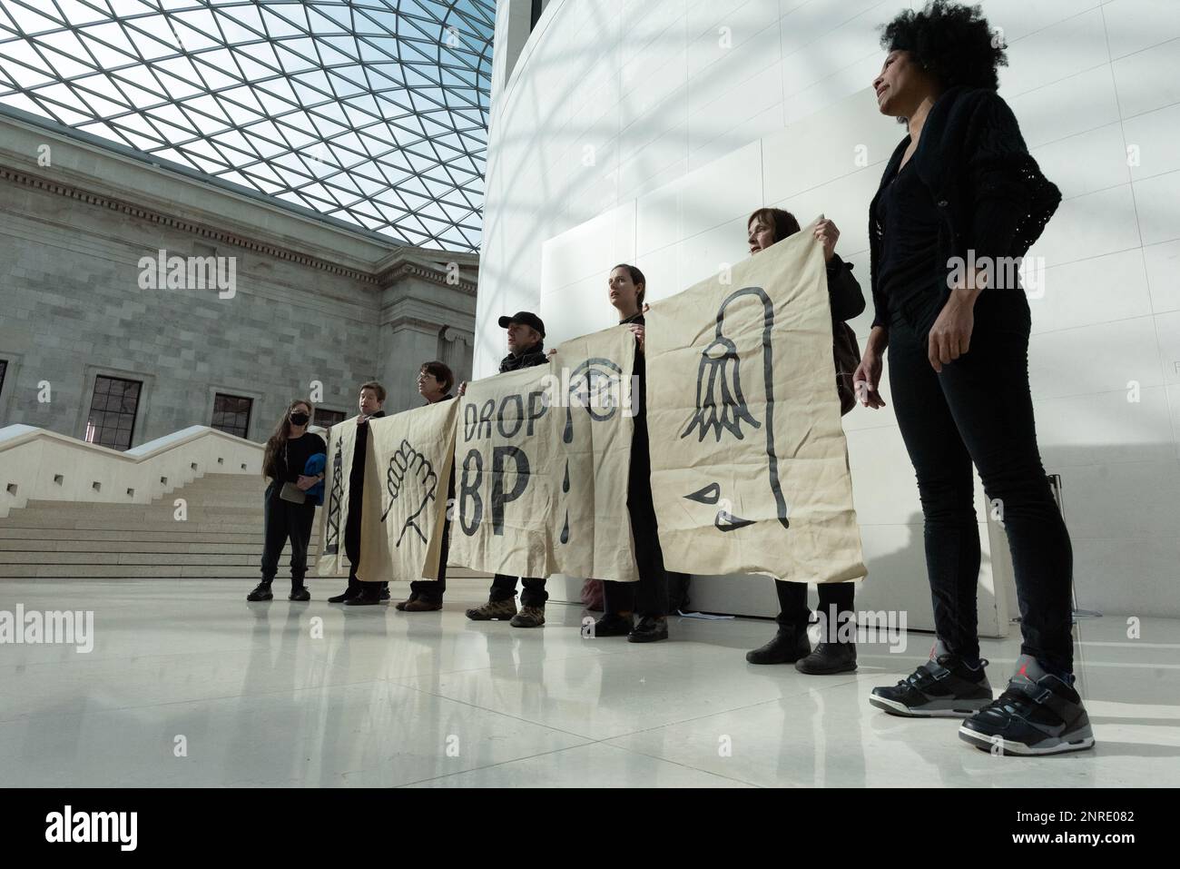 British Museum, London, UK. 25 February, 2023. Climate activists from ...