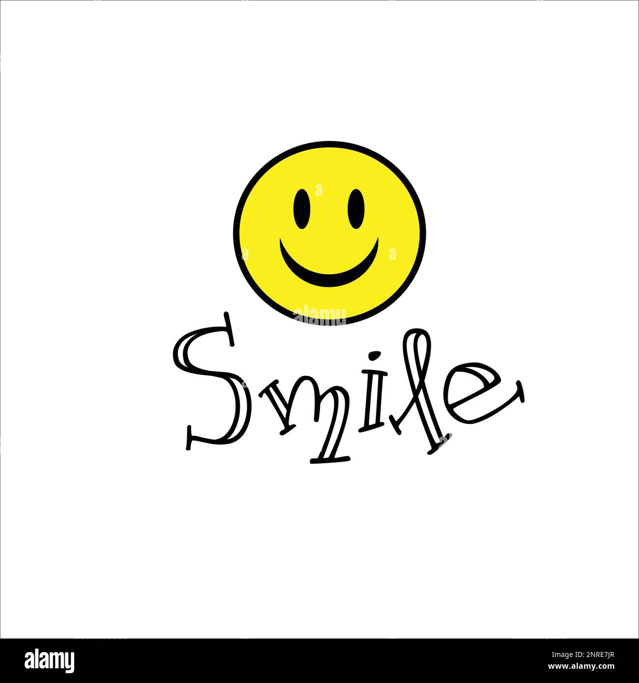 Smile. Inspirational quote phrase. Modern calligraphy lettering for web ...