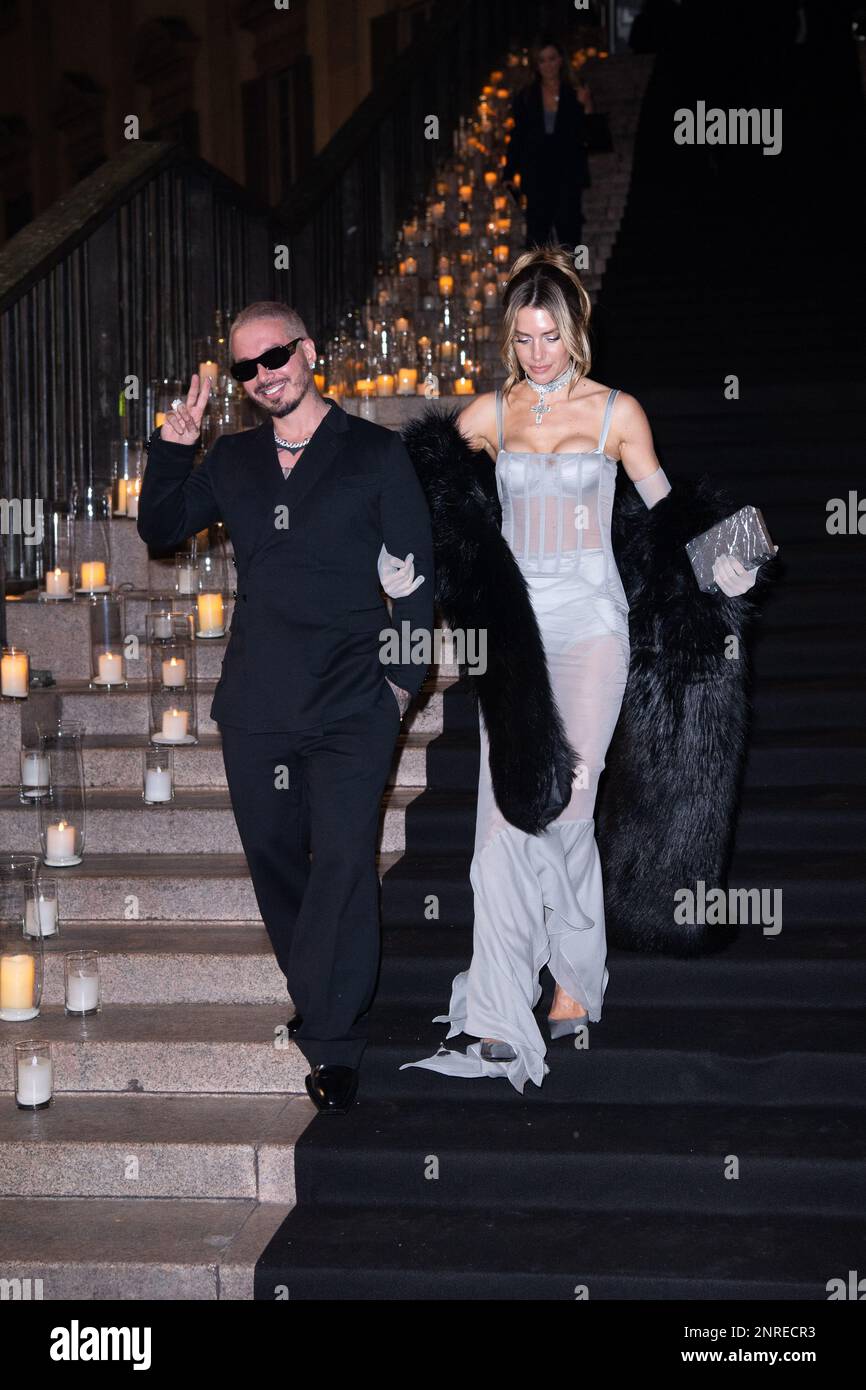 J Balvin & Girlfriend Valentina Ferrer Couple Up for Paris Fashion Week:  Photo 4693117, J Balvin, Valentina Ferrer Photos