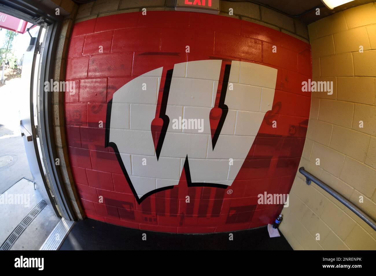 Locker room wall sticker before the Rose Bowl NCAA college football
