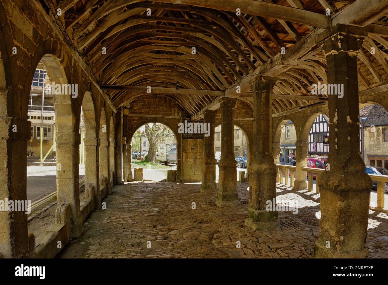 Old Market Hall, Chipping Campden, Gloucestershire, UK Stock Photo