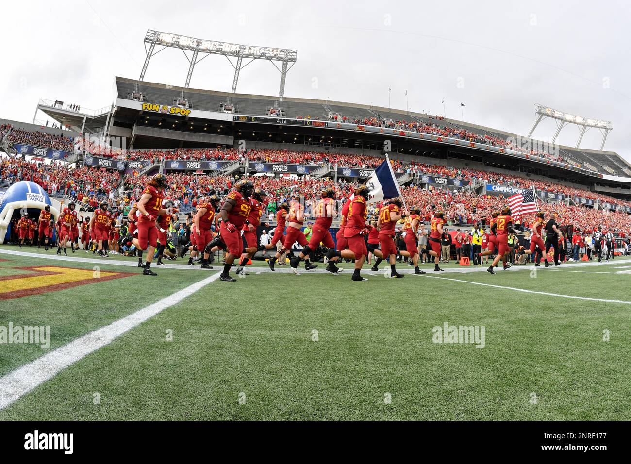 ORLANDO, FL DECEMBER 28 The Cyclones take the field during the first