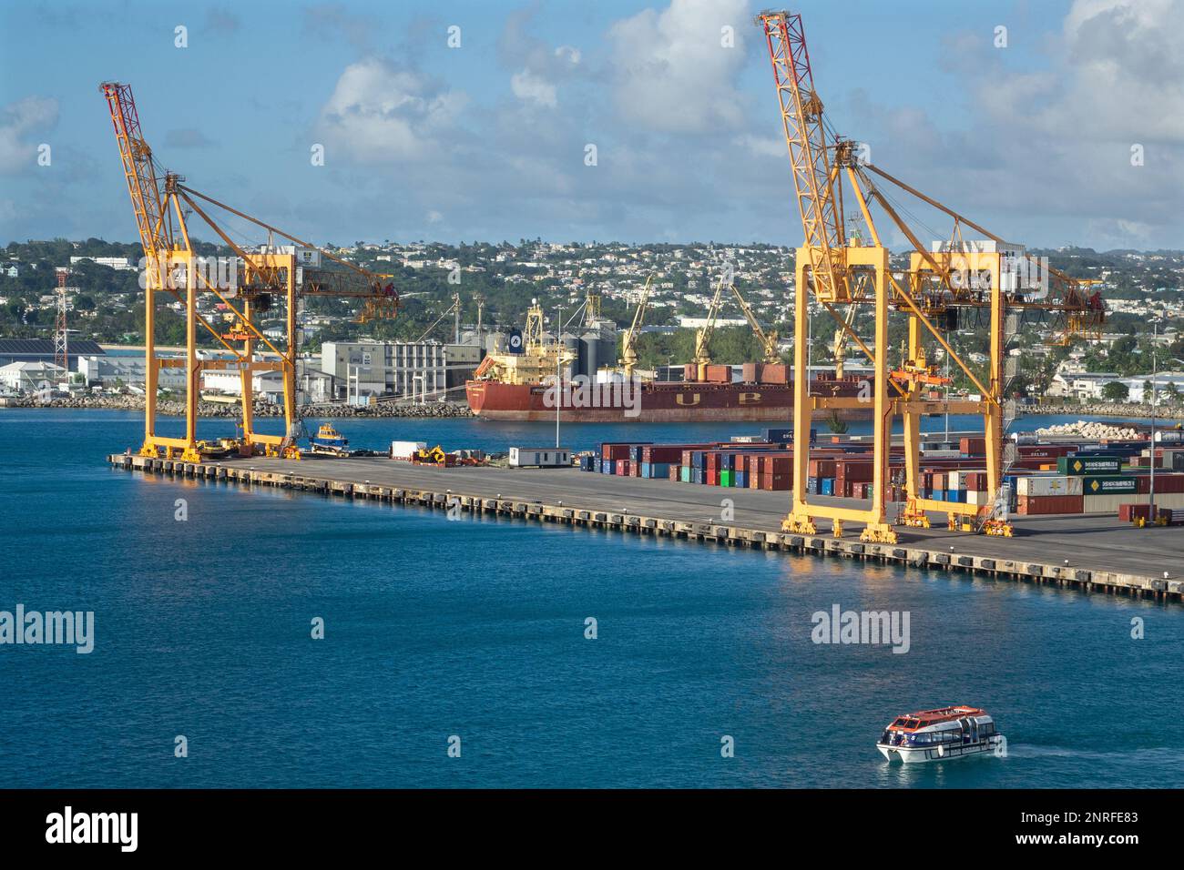 Caribbean, Barbados, Bridgetown, port Stock Photo Alamy