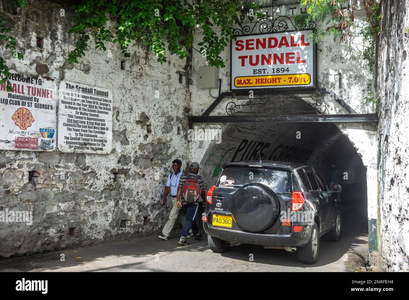 Caribbean, Grenada, St.George, Sendall Tunnel Stock Photo