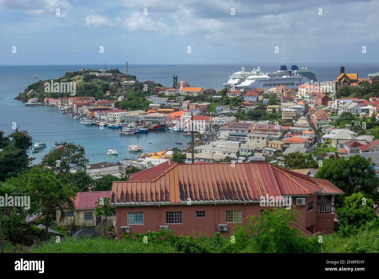 Caribbean, Grenada, view Stock Photo Alamy