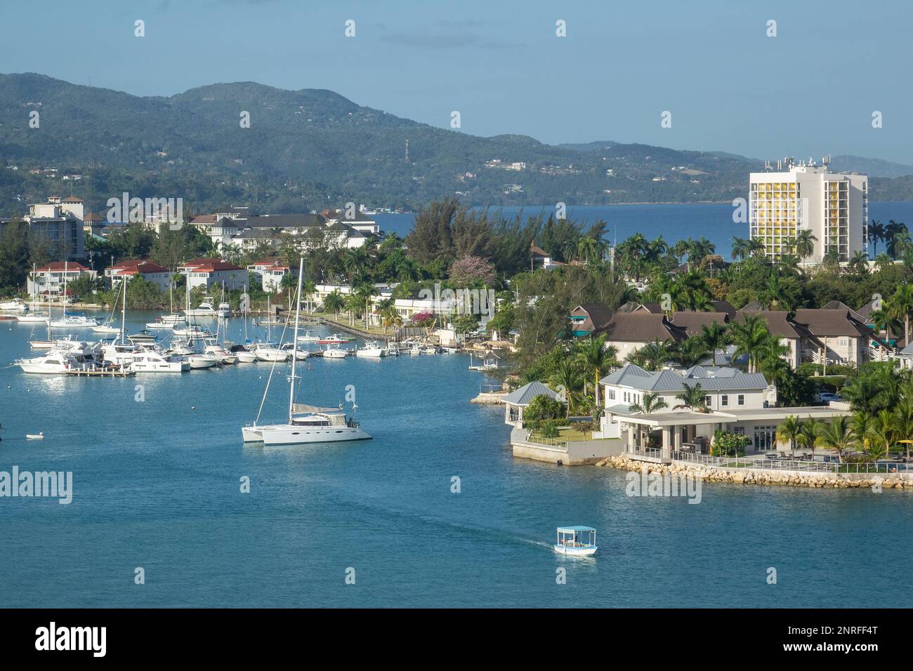 Caribbean, Jamaica, Montego Bay, Yacht club Stock Photo