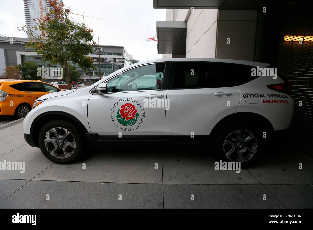 Detailed view of Honda car which serves as Pasadena Tournament of Roses