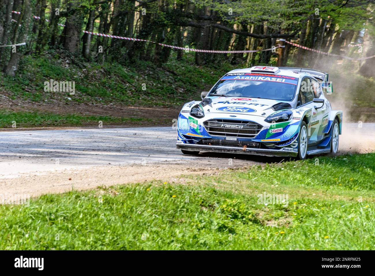 Ford Fiesta Rally Racing Ford Fiesta WRC race car at Rally Croatia in April 2021 Stock Photo - Alamy