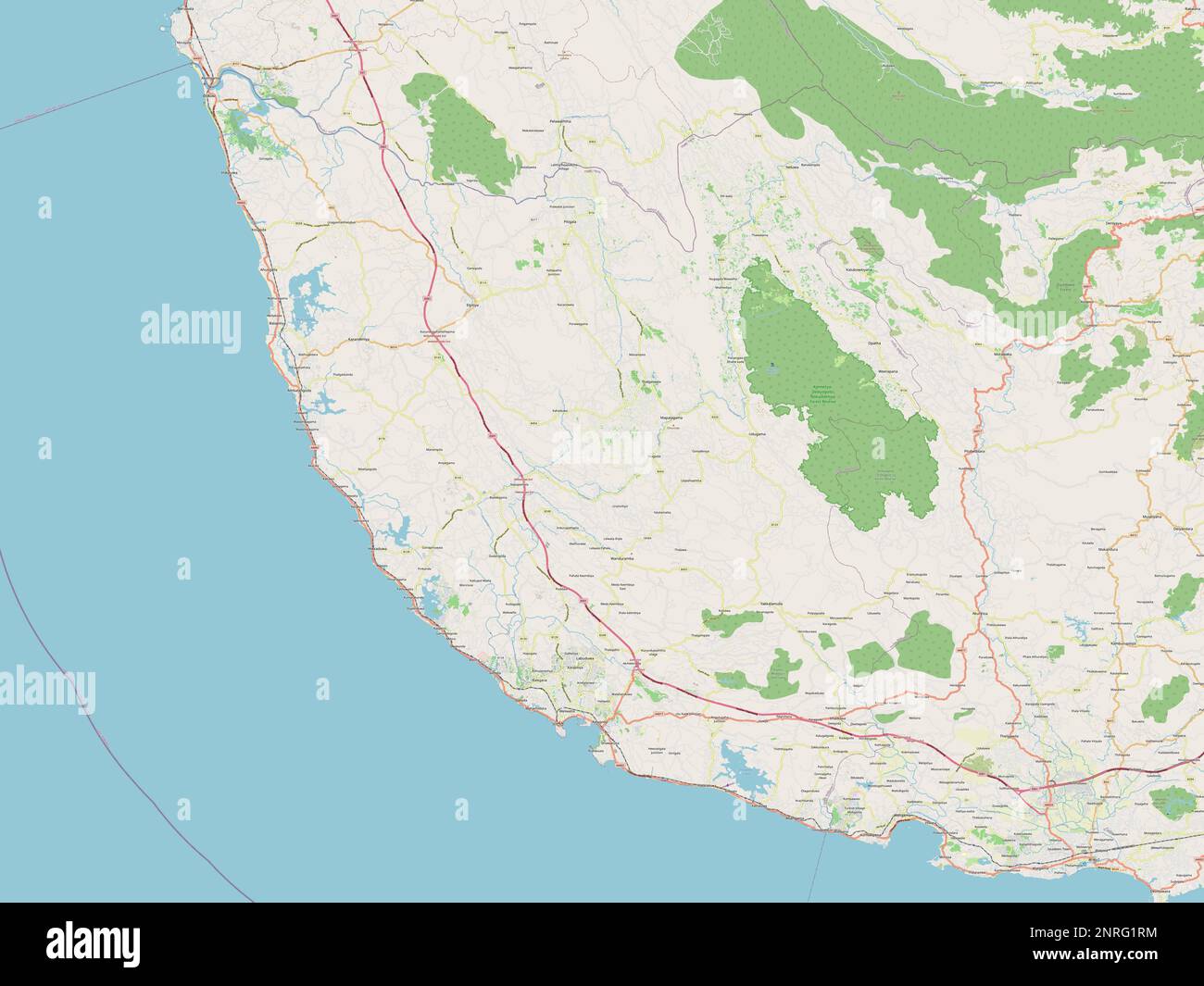 Galle, district of Sri Lanka. Open Street Map Stock Photo Alamy