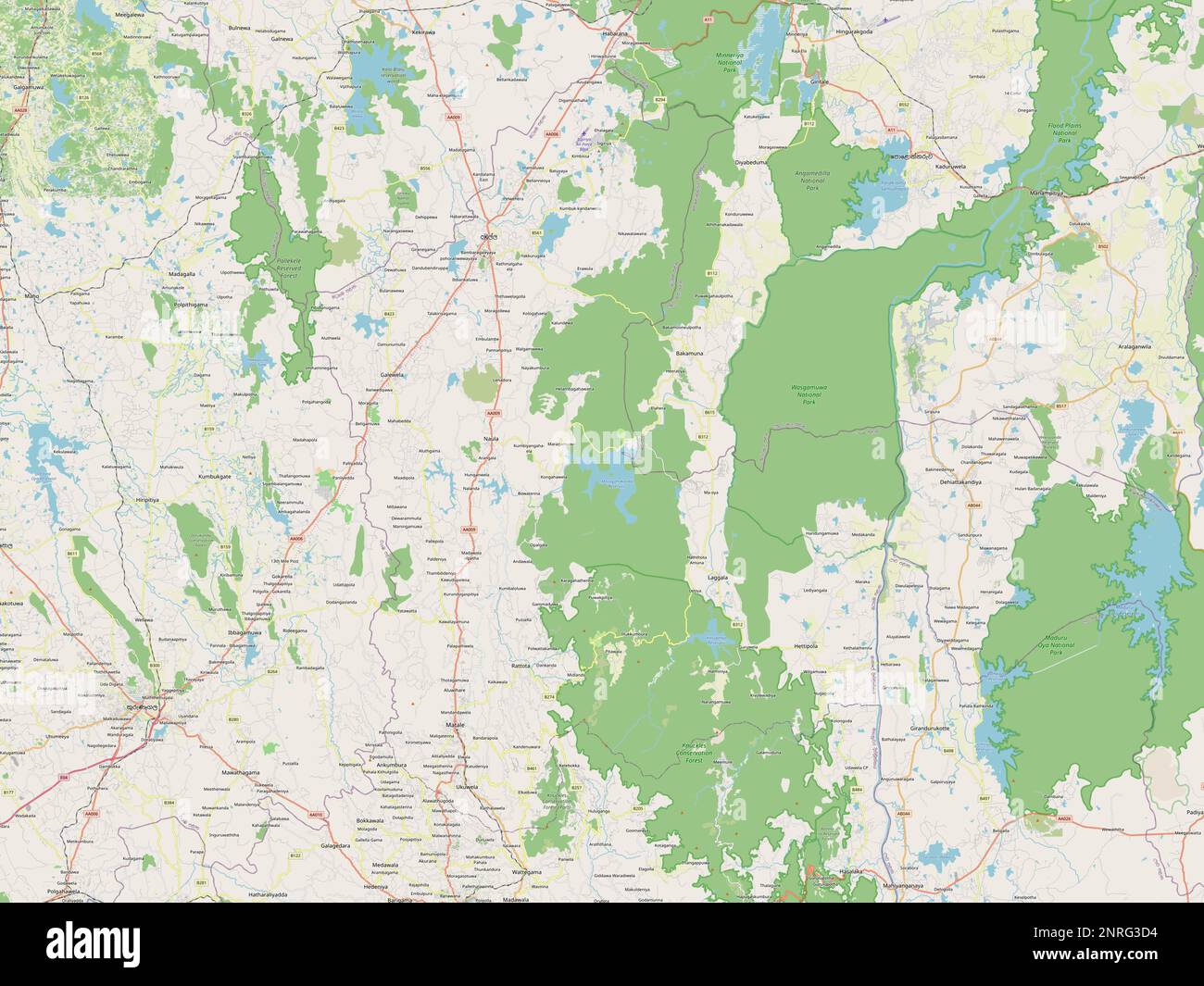Matale, district of Sri Lanka. Open Street Map Stock Photo Alamy