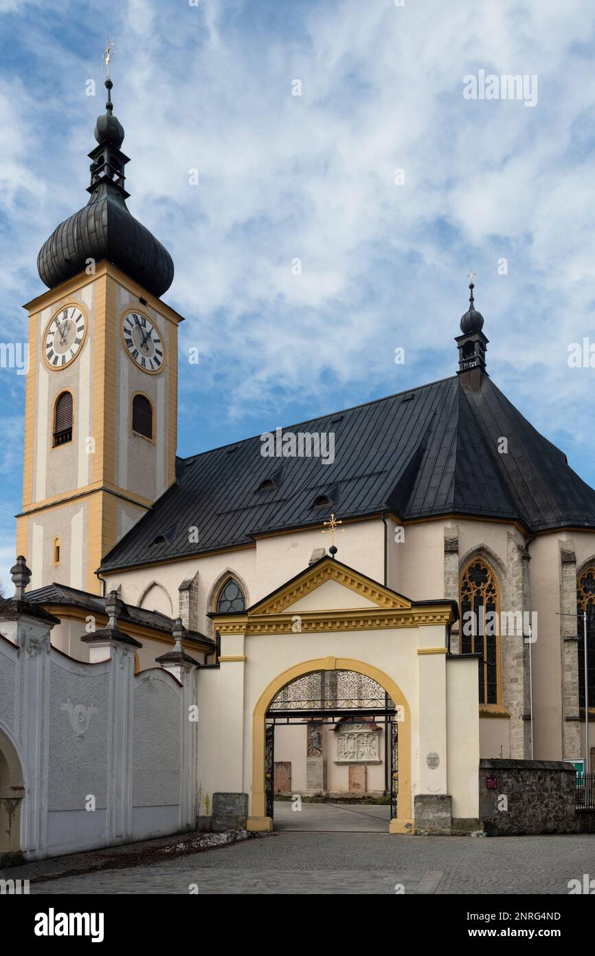 Catholic Parish church of Maria Magdalena und Lambert, Waidhofen an der Ybbs, Austria Stock Photo
