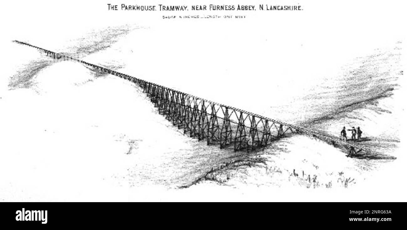 Trestle Bridge of the Parkhouse Mineral Railway Stock Photo Alamy