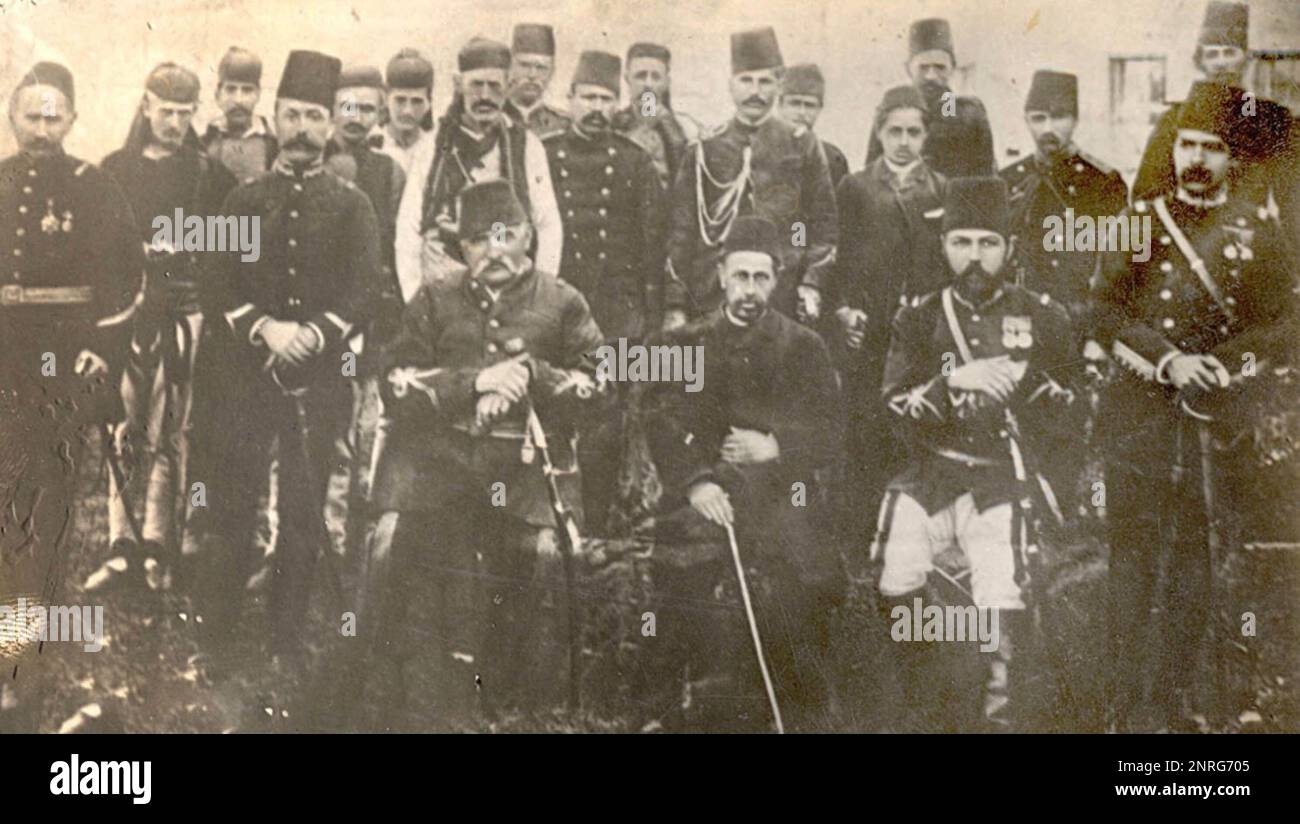 Members of the League of Prizren Stock Photo