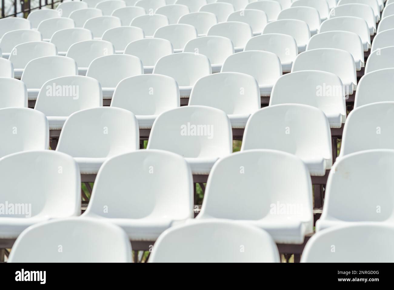 Mpty Seats of tribune on sport stadium. Concept of fans, chairs for audience ...