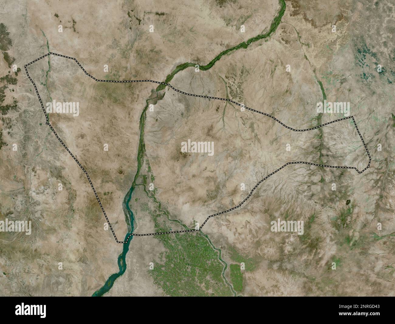 Khartoum, state of Sudan. High resolution satellite map Stock Photo Alamy