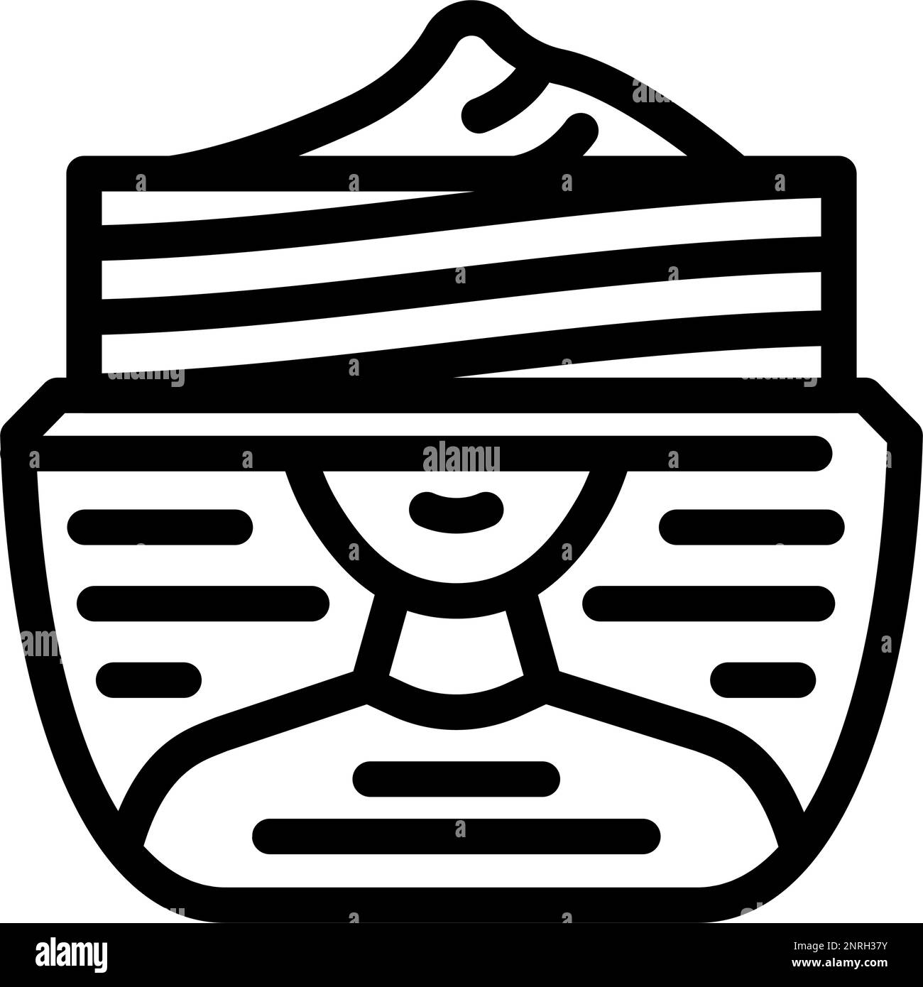 neck cream product line icon vector illustration Stock Vector Image