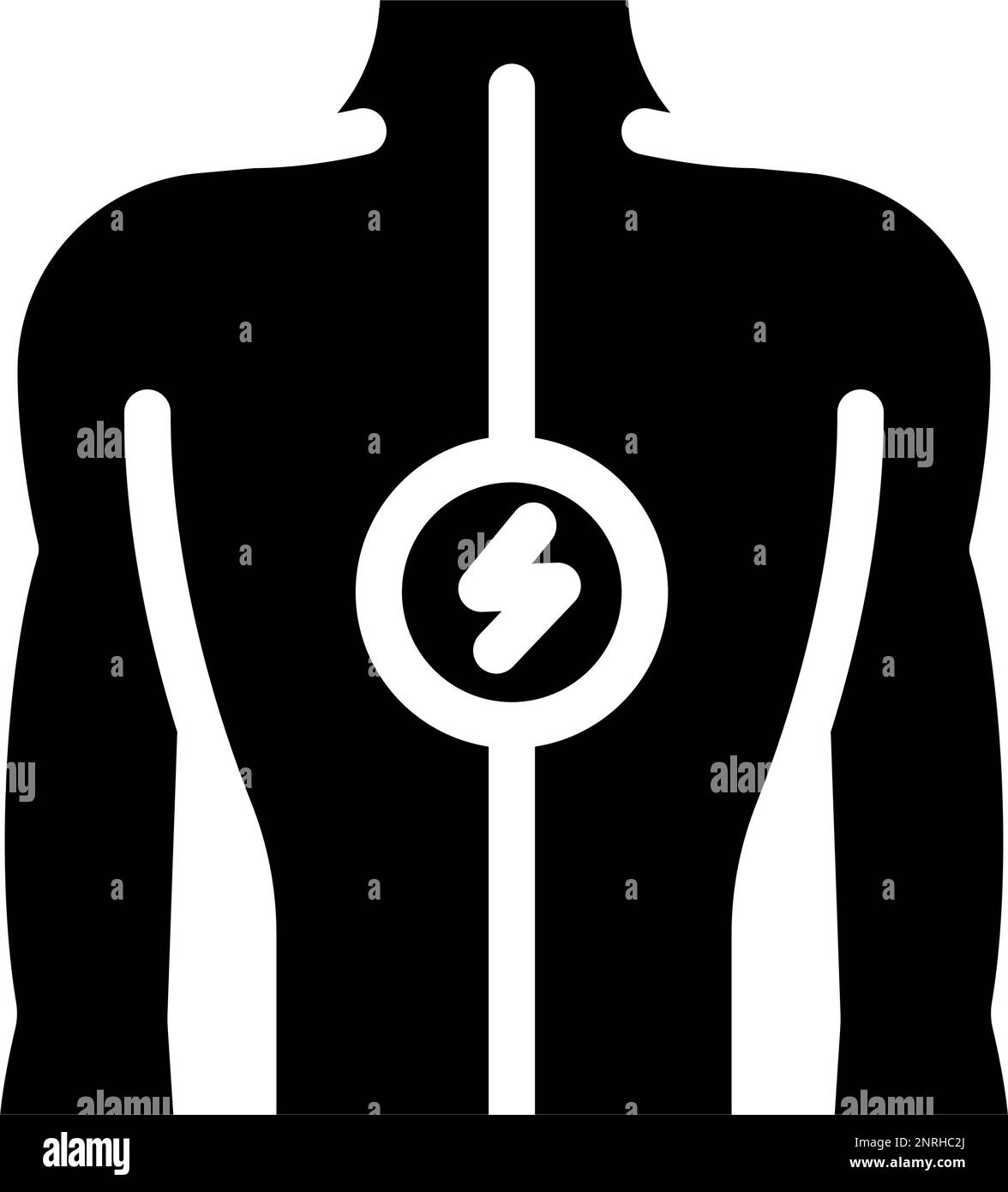 spine pain body ache glyph icon vector illustration Stock Vector Image ...