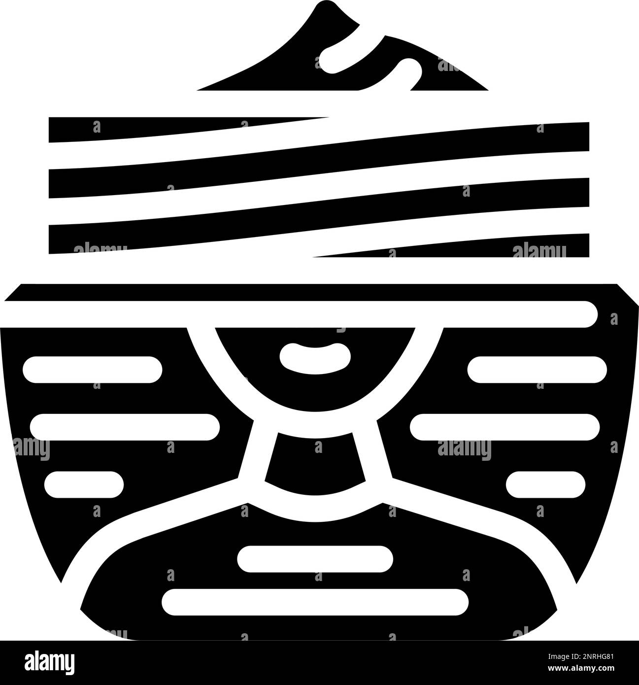 neck cream product glyph icon vector illustration Stock Vector Image