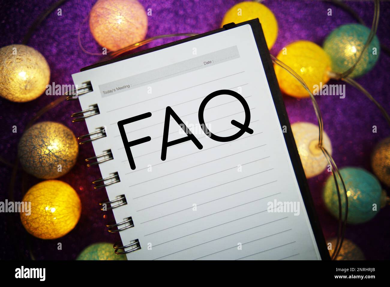Frequently asked questions faq acronym hi-res stock photography and ...