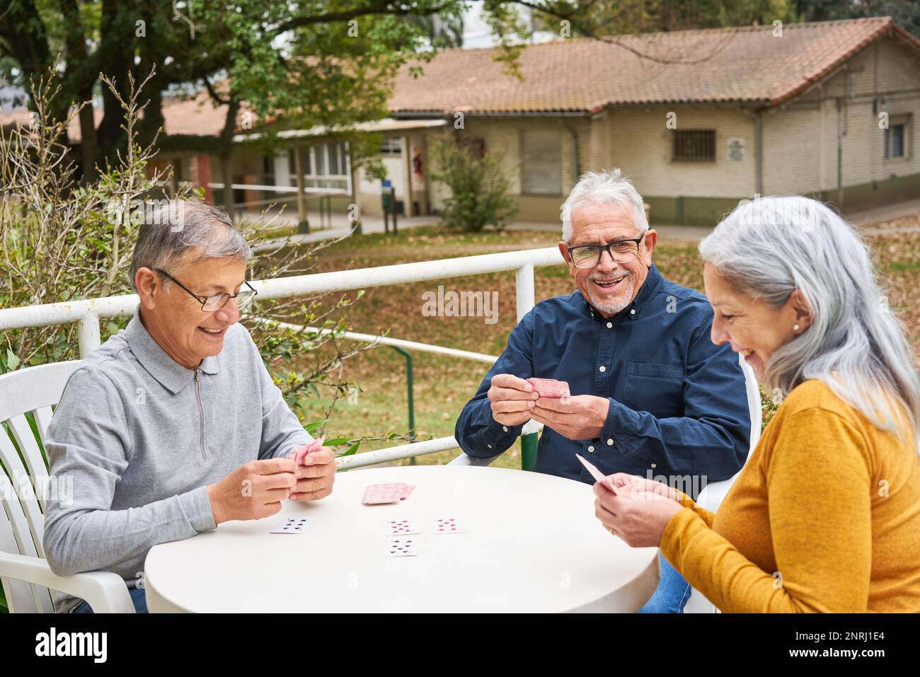 African American seniors playing cards at a senior center in Ardmore PA  Stock Photo - Alamy