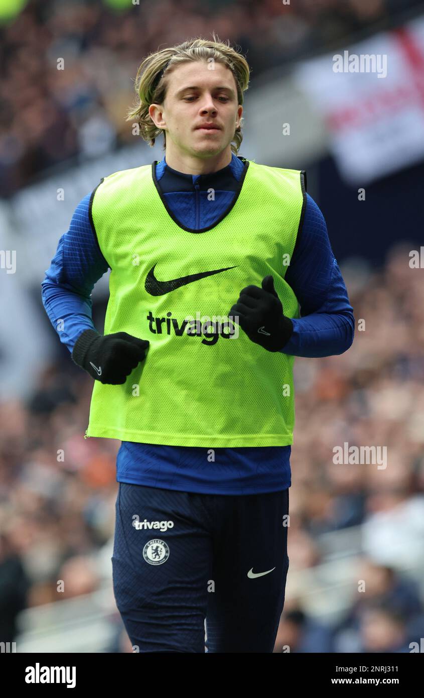 Chelsea's Conor Gallagher during the English Premier League soccer match between Tottenham Hotspur and Chelsea at Tottenham Hotspur Stadium in London, Stock Photo
