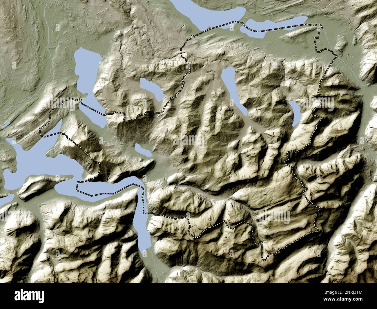 Schwyz, canton of Switzerland. Elevation map colored in wiki style with  lakes and rivers Stock Photo - Alamy