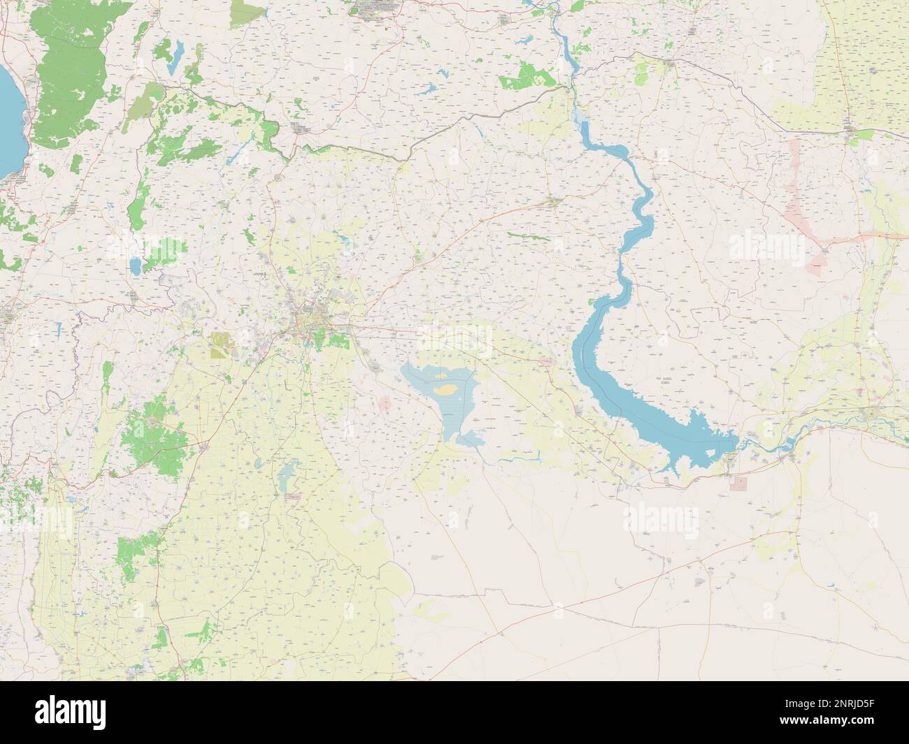 Aleppo, province of Syria. Open Street Map Stock Photo Alamy