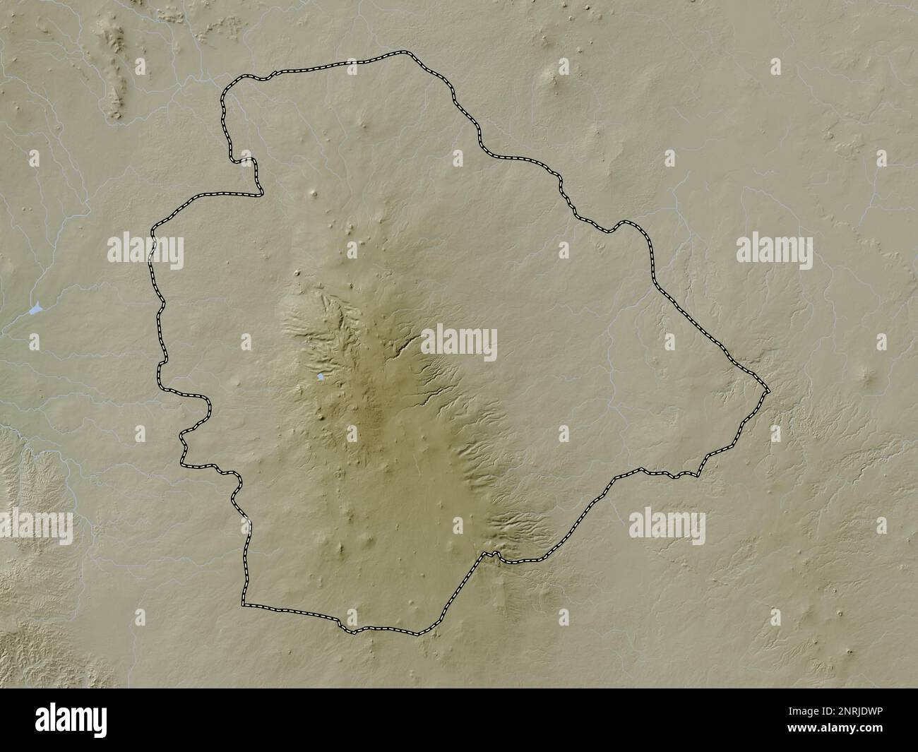Suweida Map As Suwayda', province of Syria. Elevation map colored in wiki style ...