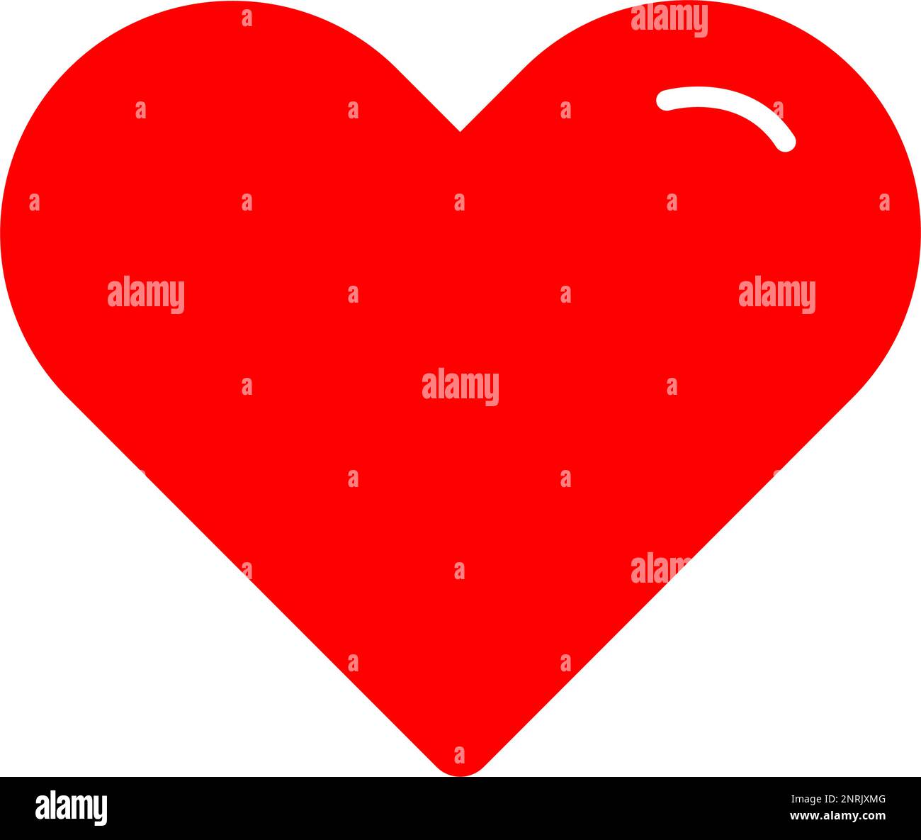 Red Heart icon symbol for web and app. Flat vector illustration Stock Vector Image & Art Alamy