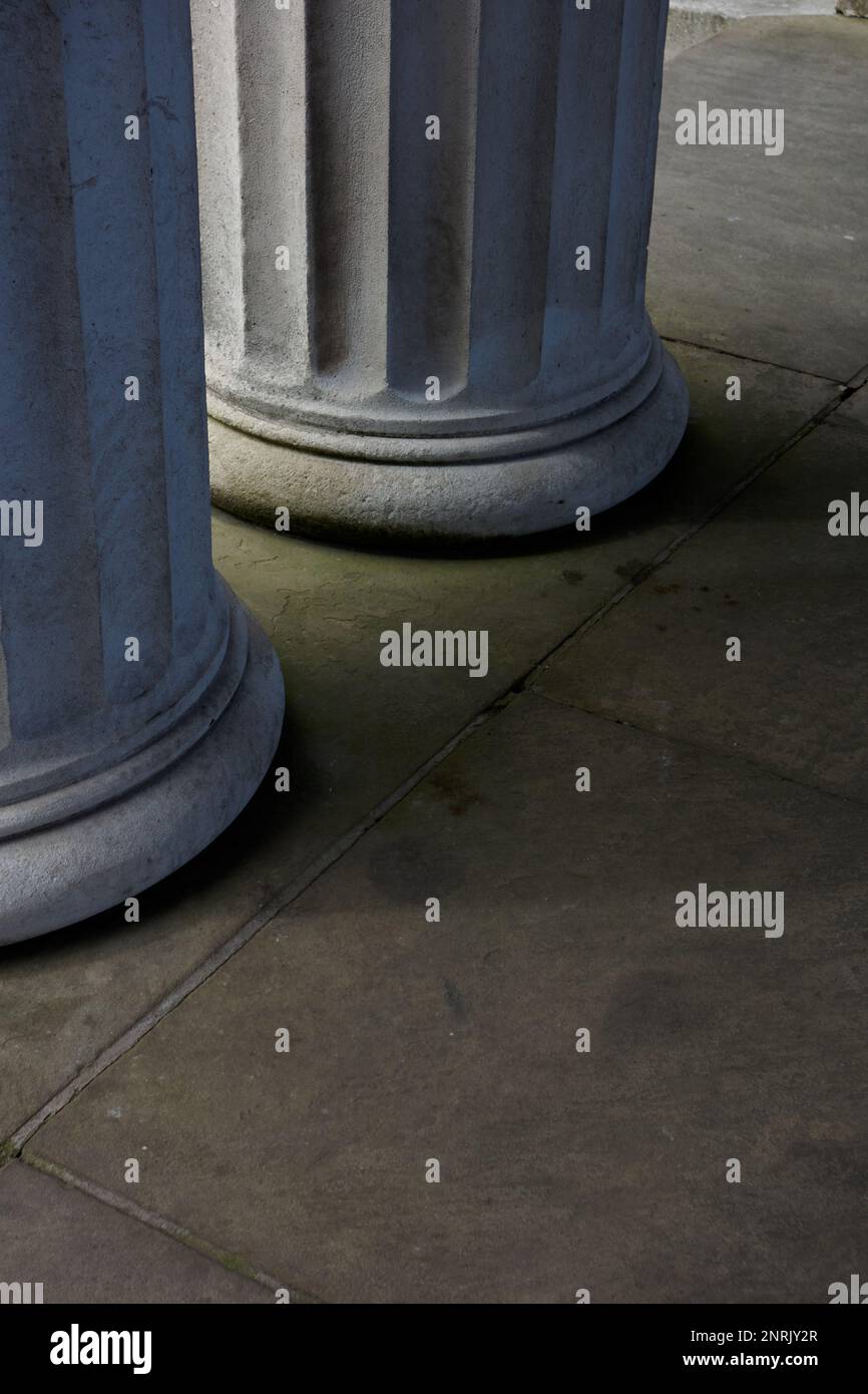 Base of stone pillars Stock Photo Alamy