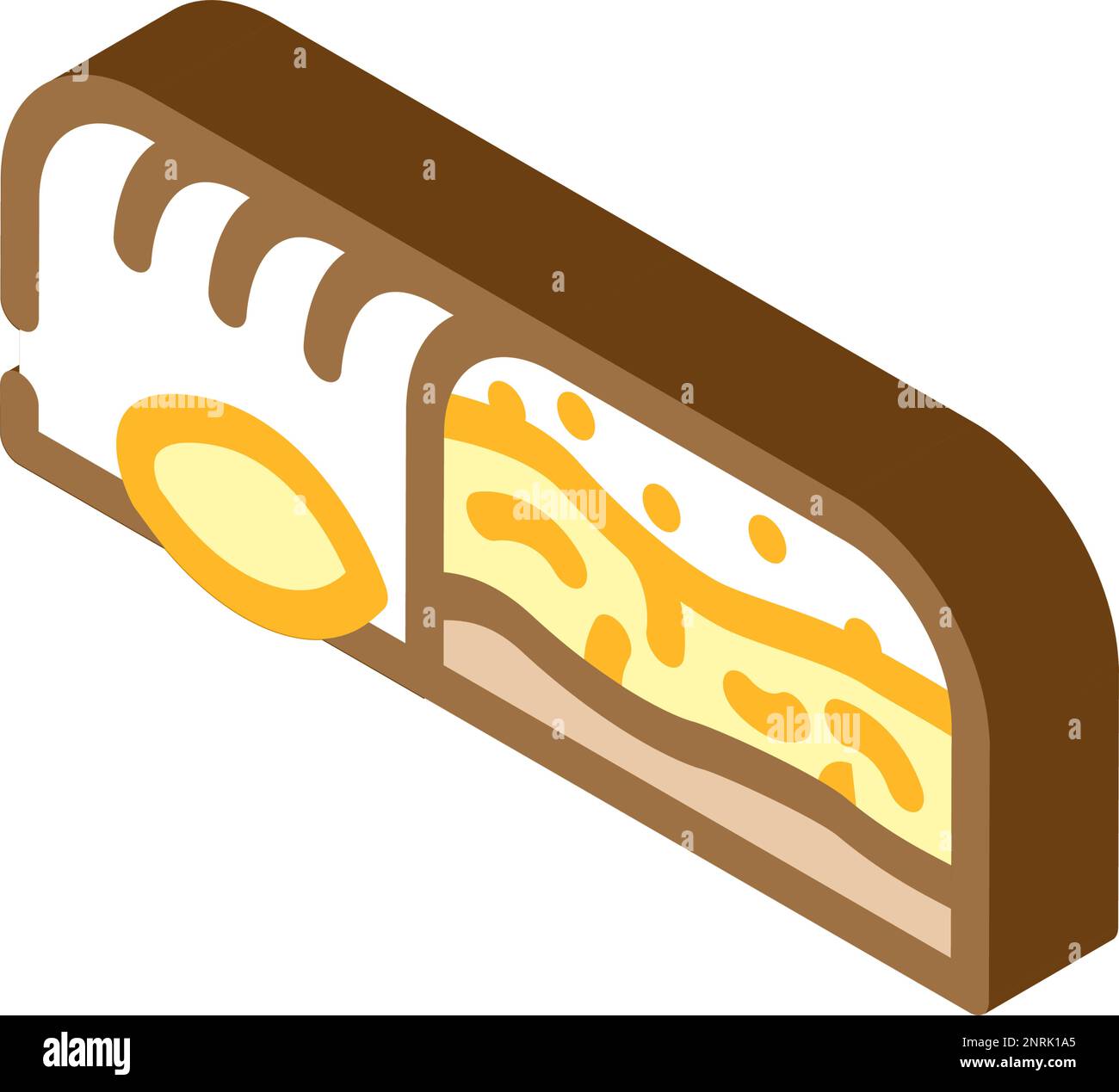 nut chocolate candy food isometric icon vector illustration Stock ...