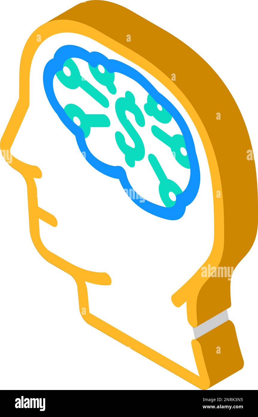 business brain isometric icon vector illustration Stock Vector Image ...